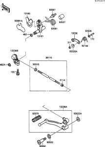 EX500 Механизм переключения передач