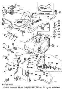 XV535GC Топливный бак