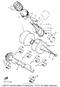 XVZ12DWC Коленвал,поршни