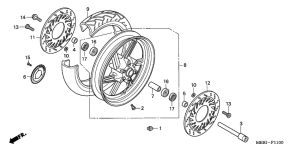 CBF600 (Naked, ABS) Transom + tube