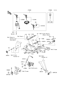 EX250 Замок зажигания