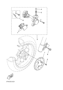CW50RS Передний суппорт