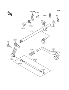 ZR400 Механизм переключения передач