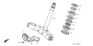 VFR750F Траверса нижняя