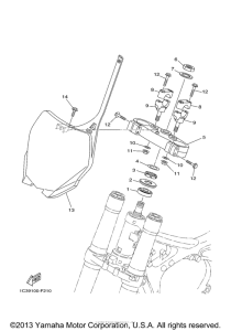 YZ125D2 Управление