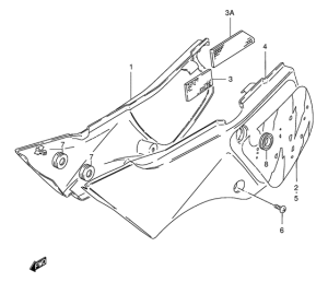 TS50 Обтекатель задний
