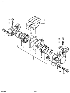 GS850 Задний суппорт