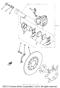TZ125G Задний суппорт