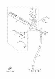 XC125E フロントマスタシリンダ