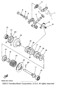 YZ125A Регулятор,вед .звезда