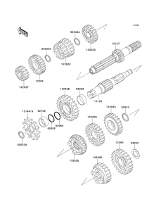KX125 Трансмиссия