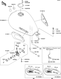 EJ650 Топливный бак