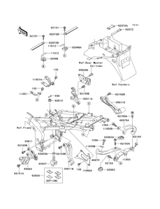 ZX636 Рама ,крепежные детали