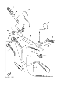TW200E ｽﾃｱﾘﾝｸﾞﾊﾝﾄﾞﾙ. ｹｰﾌﾞﾙ 2