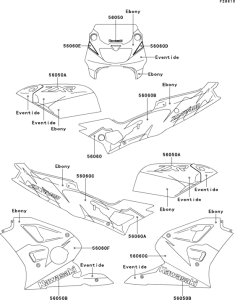 ZX400 Decal(ebony / eventide)(zx400-l3)