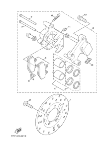 XC125 Передний суппорт