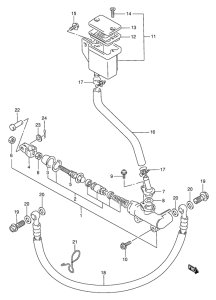 GSX750 Задний тормозной цилиндр