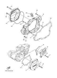  Крышка картера двигателя