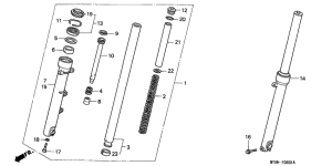  Вилка передней оси