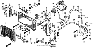 VF500F Радиатор
