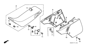 CR250R Seat / side cover