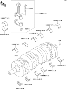ZX600 Коленвал