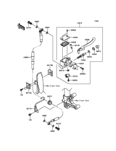 KLX125 フロントマスタシリンダ