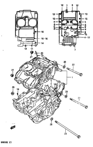 GR650 Картер двигателя