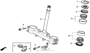 XR250R Траверса нижняя