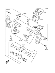 SC250 Передний тормоз