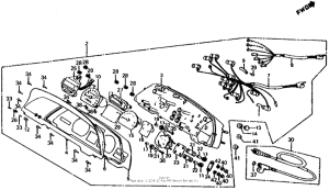 CX650 Combination instruments