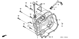 CA125 Крышка картера правая