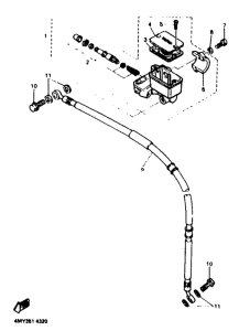 XTZ660 (35.3KW) Главный тормозной цилиндр