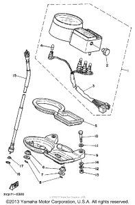 XT250KC Спидометр