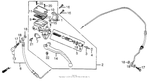 CB650SC Цилиндр сцепления