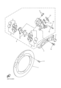 XVZ1300A Задний суппорт