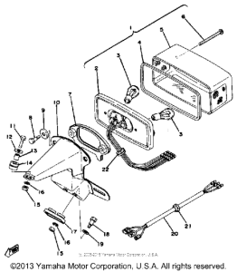 RD400C Задний фонарь