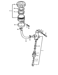 GS1000 Задний тормозной цилиндр