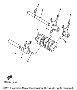 YZ80J1 Вилки переключения
