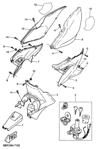 YQ50 Боковые обтекатели