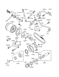 VN400 Масляный насос и фильтр
