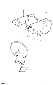 PE400 Обтекатель задний