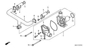 GL1500C Водяная помпа