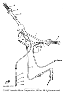 RT100F Руль -тросы