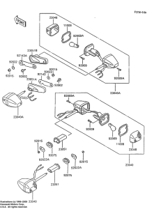 ZX600 Поворотники