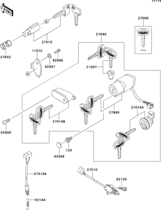 VN800 Замок зажигания