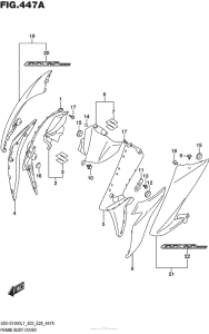 GSX-S1000 (ABS) Frame Body Cover (Pgz,av4)