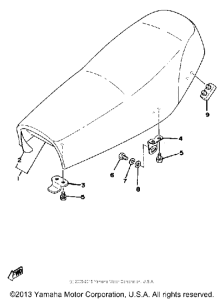 XT500E Сиденье