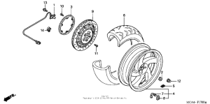 GL1800 Переднее колесо