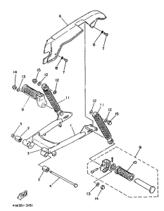 LB50 Brass arriere suspension